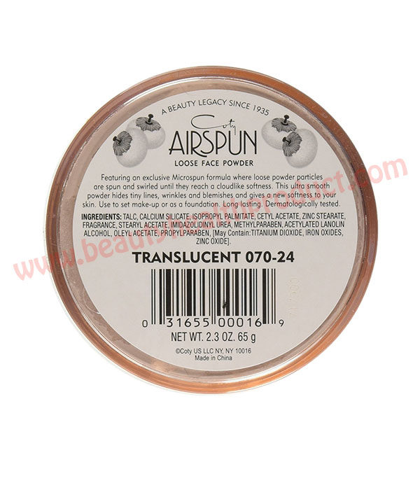 coty airspun translucent powder